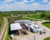 Oxford Sale Barn Construction  | Iowa-Aerial-Drone-Photography.com | InfinityPhotographic.com